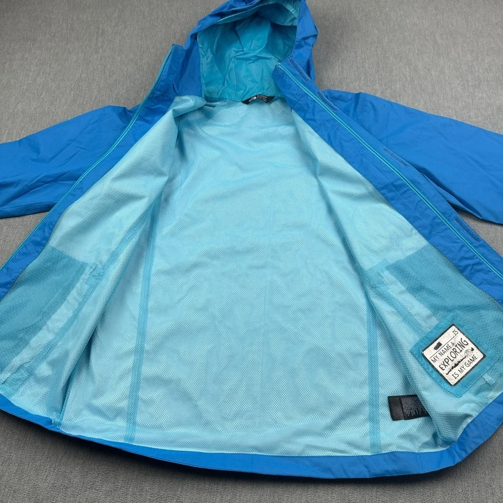 The North Face Jacket Boys XL Blue Resolve Reflective Dryvent Hooded Windbreaker